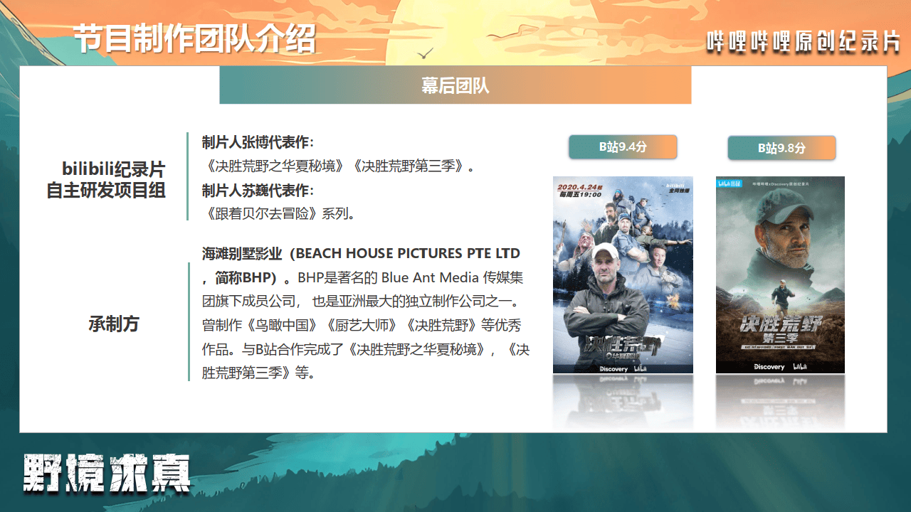 哔哩哔哩运营：哔哩哔哩纪录片《野境求真》招商方案
