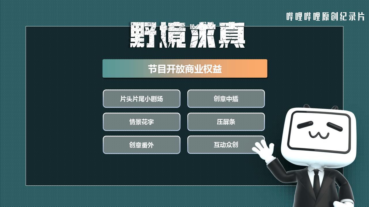 哔哩哔哩运营：哔哩哔哩纪录片《野境求真》招商方案