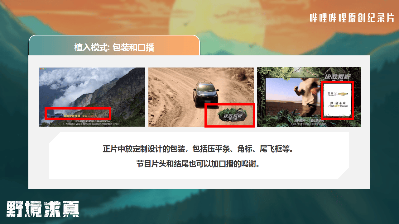 哔哩哔哩运营：哔哩哔哩纪录片《野境求真》招商方案