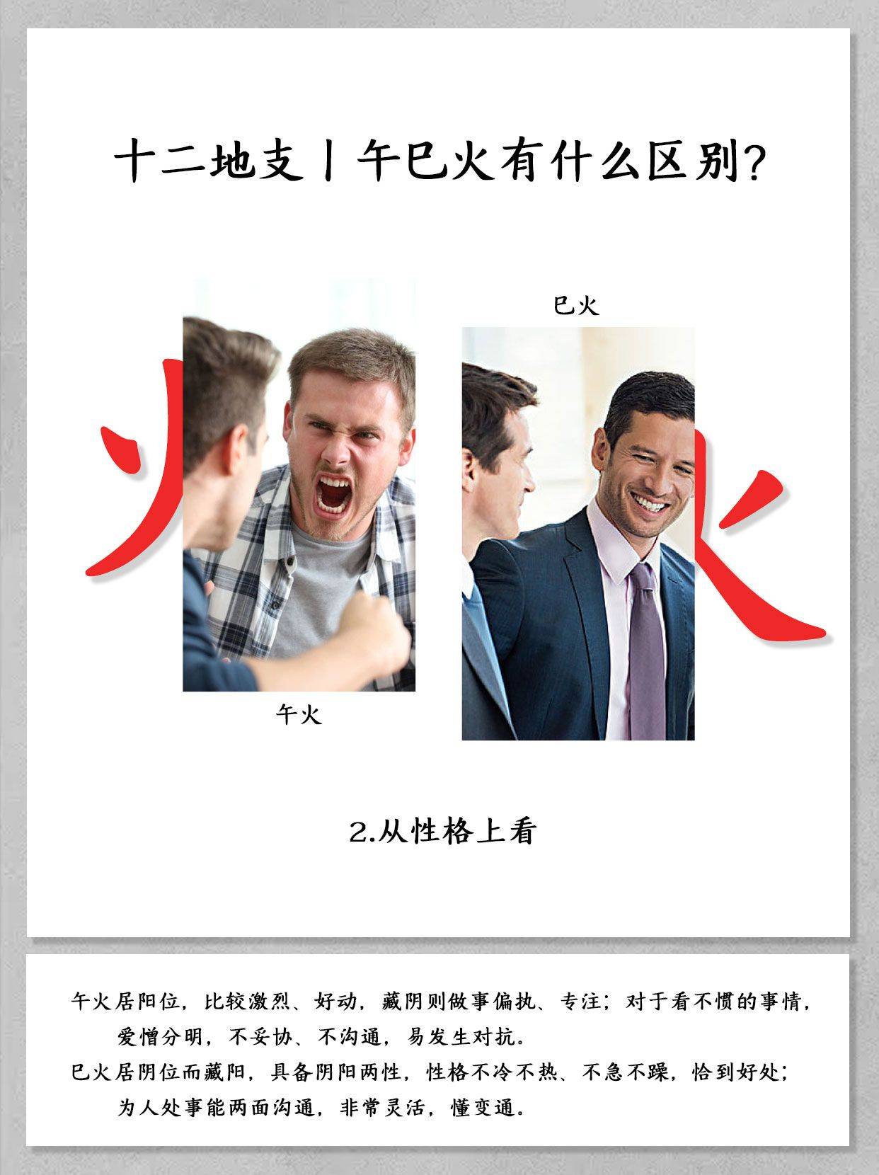 五行中巳火与午火之间的区别